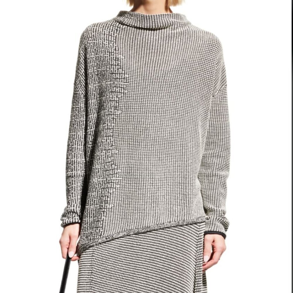 Nic + Zoe Pixel Asymmetric Textured Knit 2-Piece Sweater Skirt Set - Picture 2 of 16
